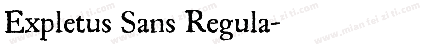 Expletus Sans Regula字体转换